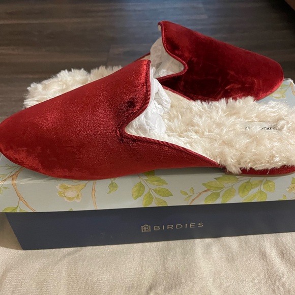 Birdies Red Slippers with Plush Lining - Picture 7 of 9